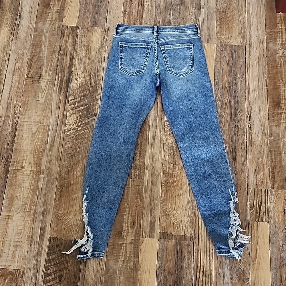 Free People We The Free Distressed Jeans Sz 25 - Picture 6 of 7